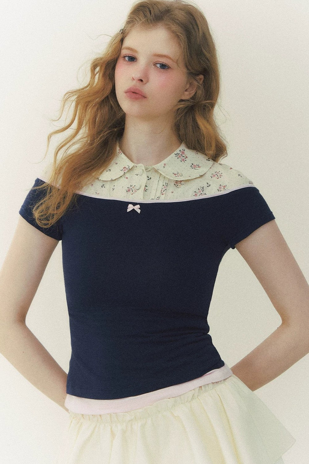 Floral Short Sleeve Blouse