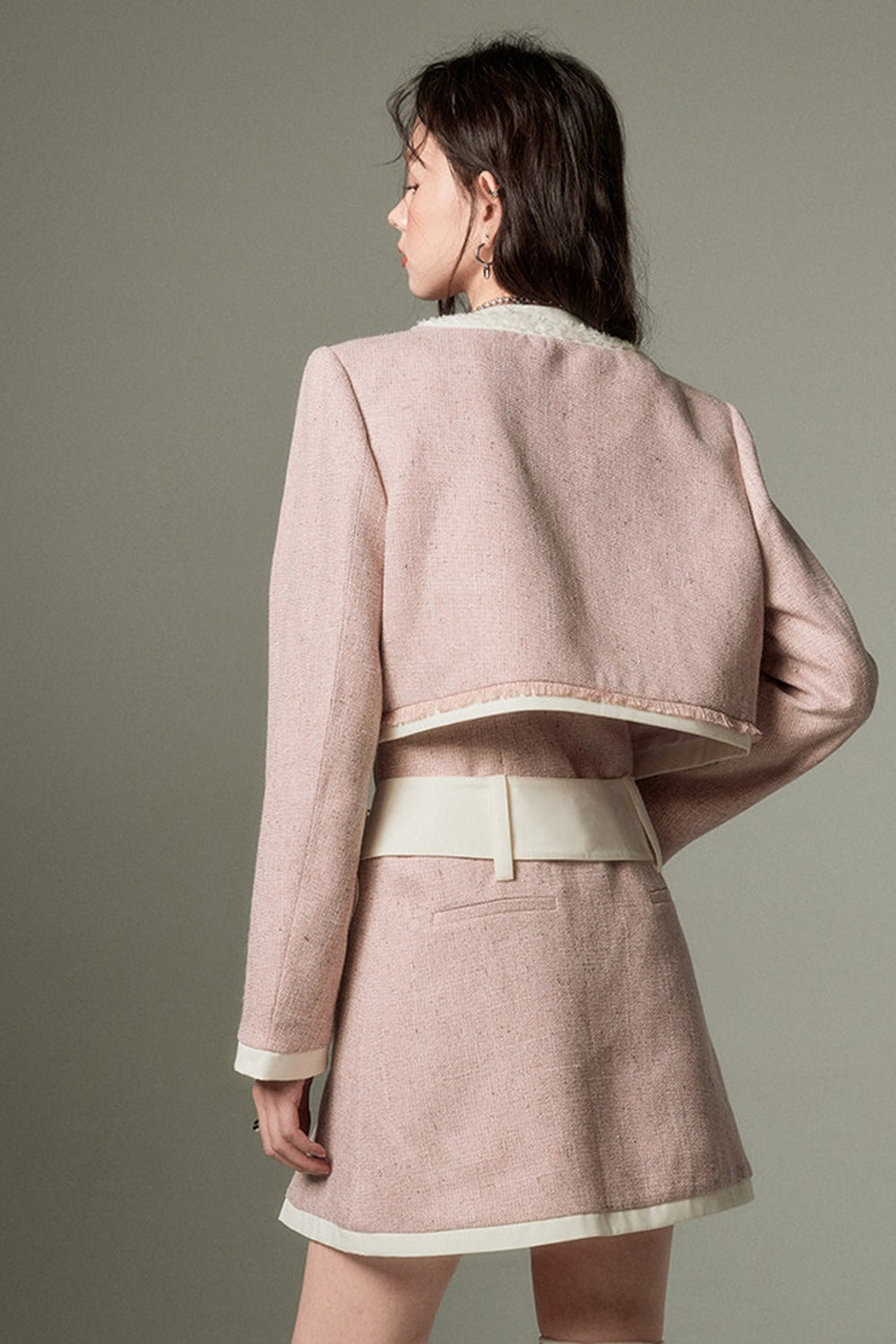 Elegant and Slimming 3D Rose Jacket Set-Up
