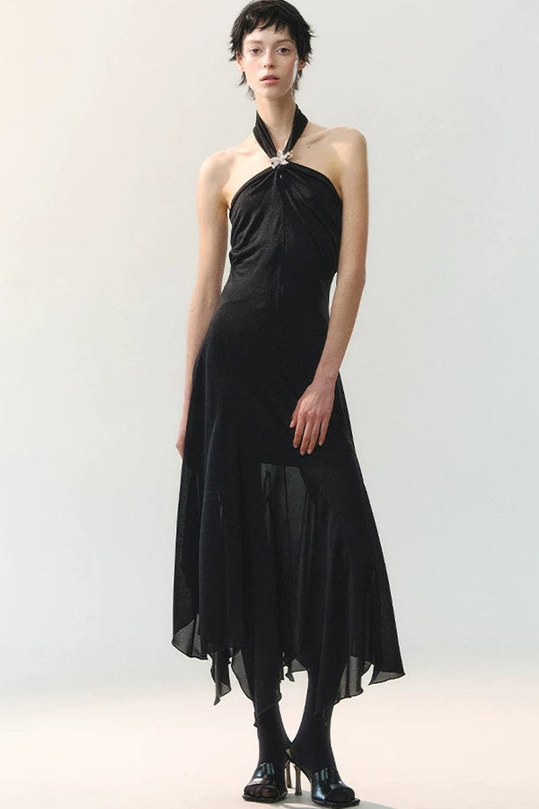 Ink Mist Jellyfish Hem Dress