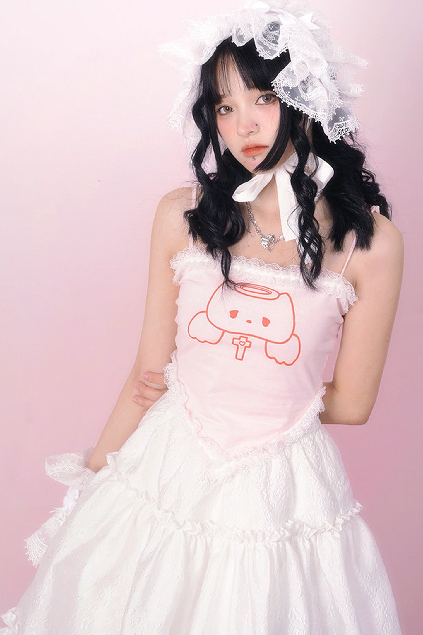 Camisole in pizzo Gatto Angelo