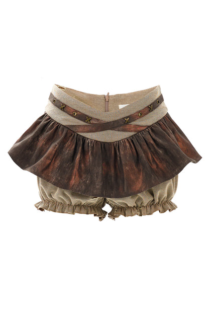 Y2K Wasteland Puffy Skirt
