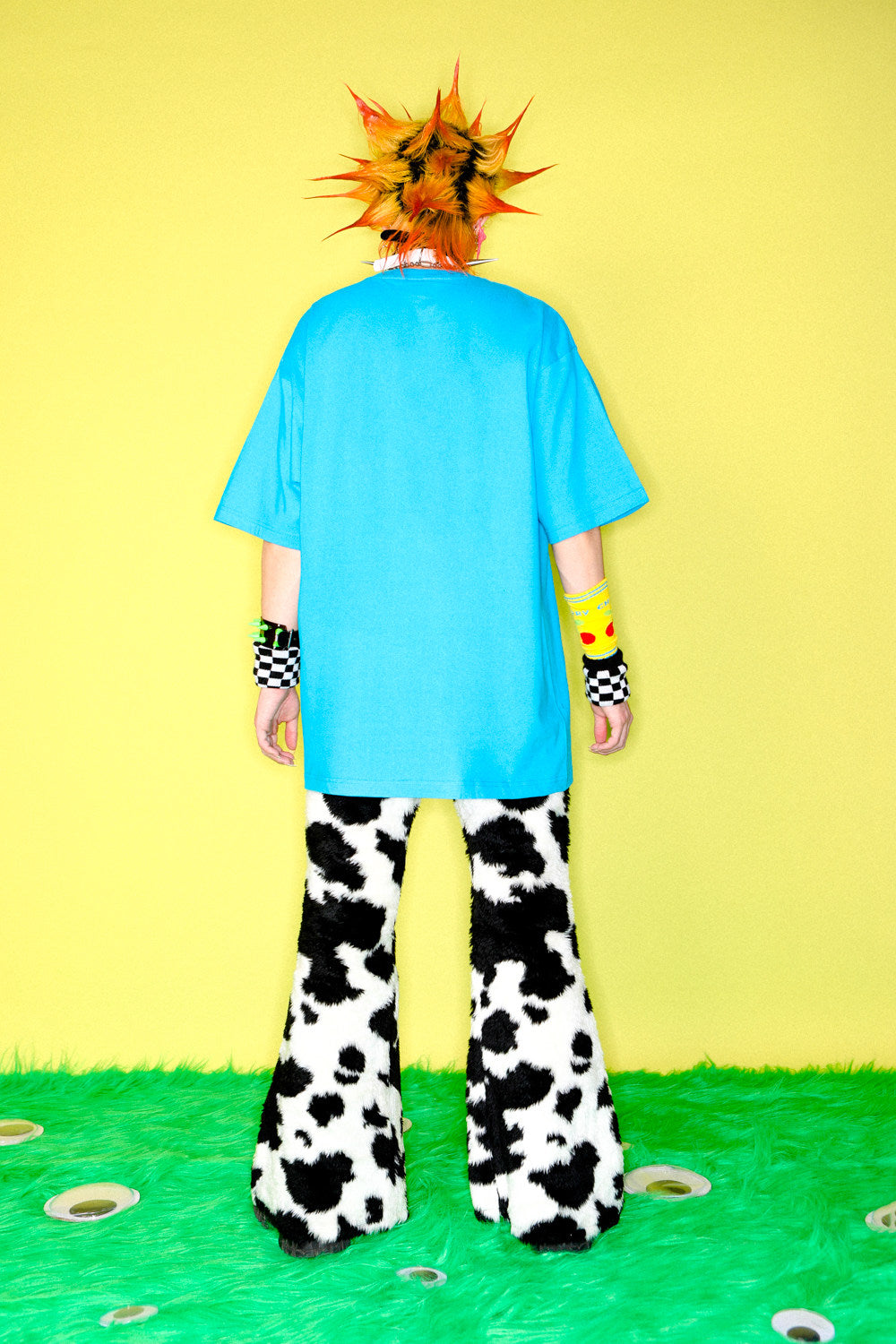 Y2K American Punk Dalmatian Oversized T-Shirt
