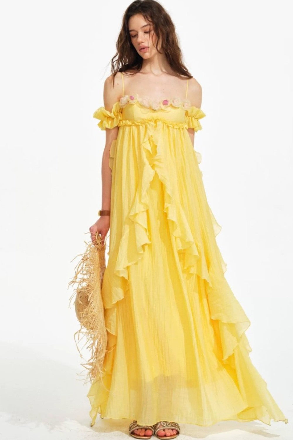 Vintage Tencel Rose Dress