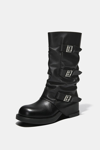 Western Cowboy Mid-High Boots