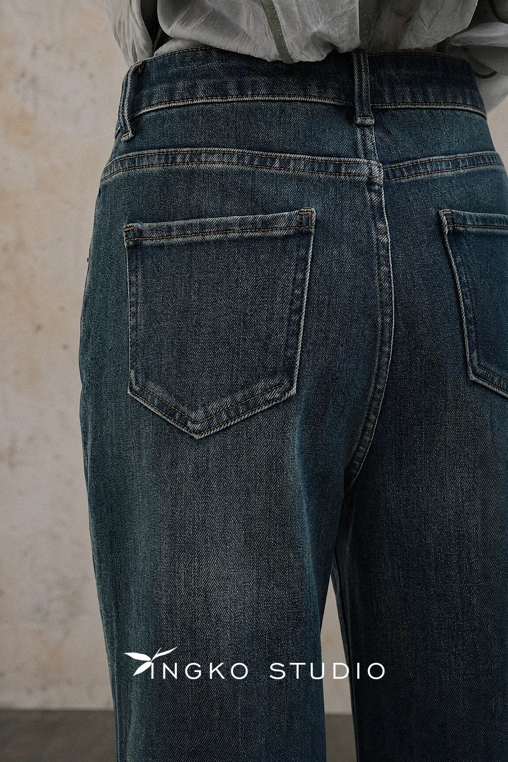 Denim Blue Flared Jeans