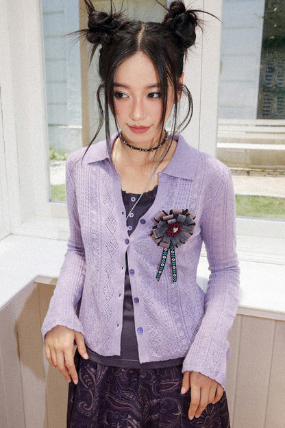 Handmade Multi-Layer Floral Brooch