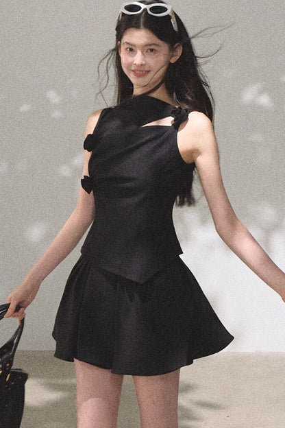 One-Shoulder Lyocell Wool Camisole