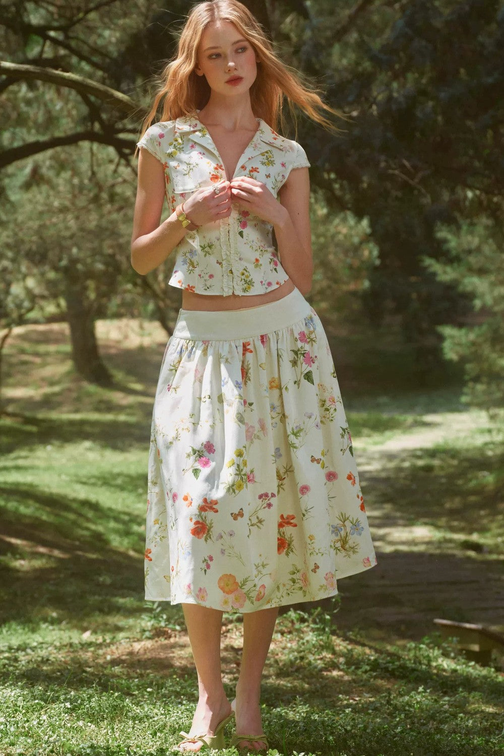 Retro Floral Hand-Painted Set-Up