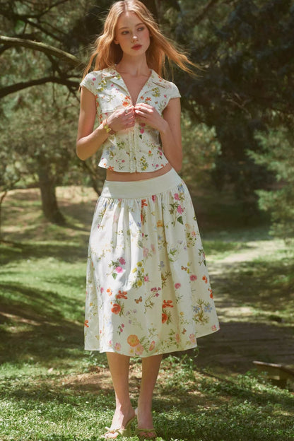 Retro Floral Hand-Painted Set-Up
