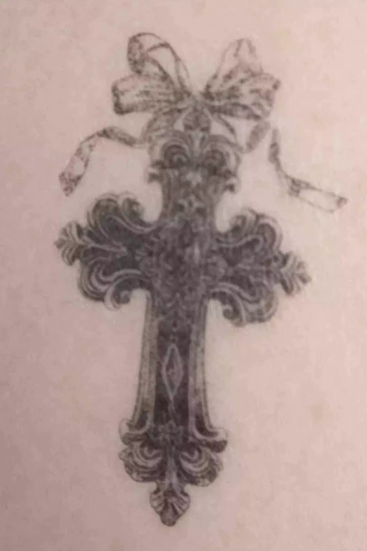 Gothic Bowknot Chain Tattoo Sticker