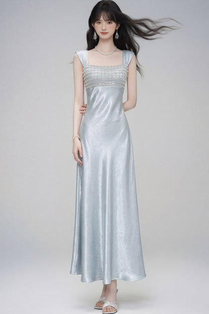 Moonlight Satin Evening Dress
