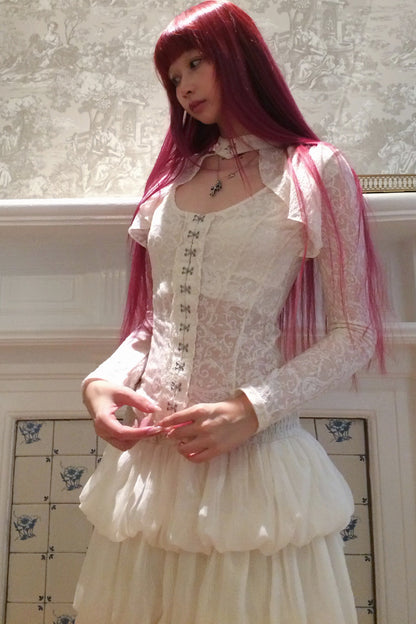 Elegant Lace Corset Top