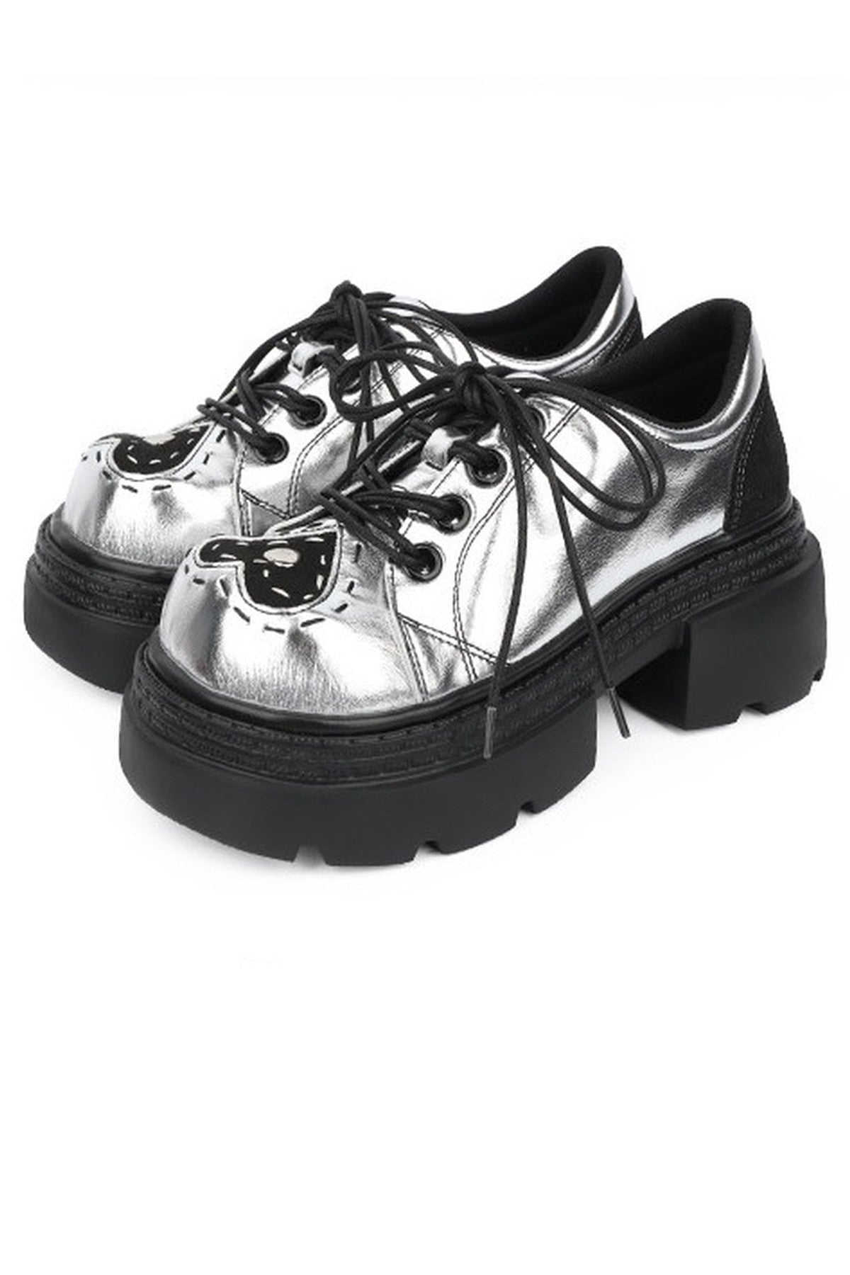 Punk Silver 6.5cm Sole Platform Shoes