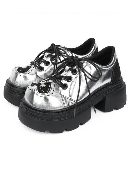 Punk Silver 6.5cm Sole Platform Shoes