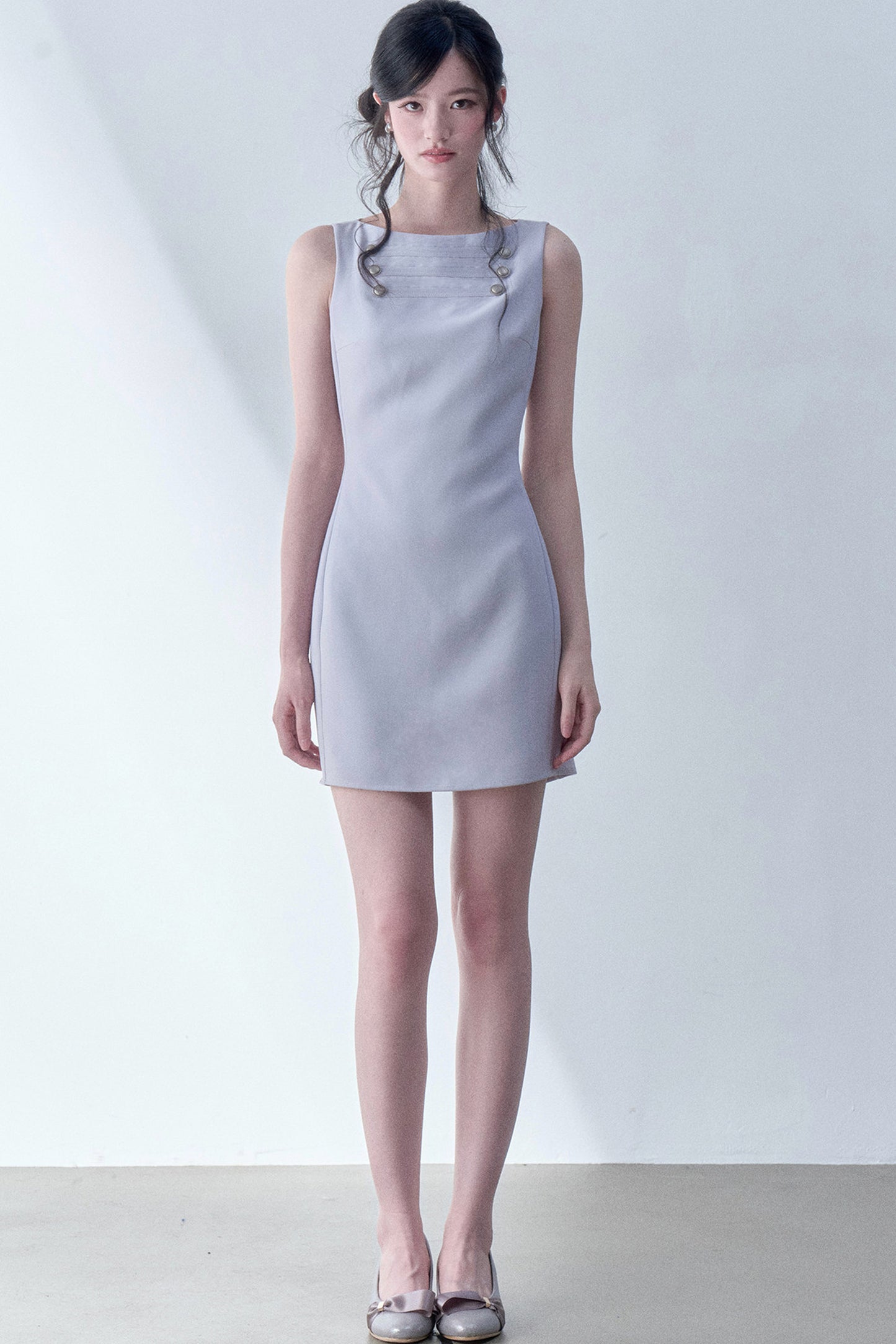 Cherry Gray Bodycon Dress
