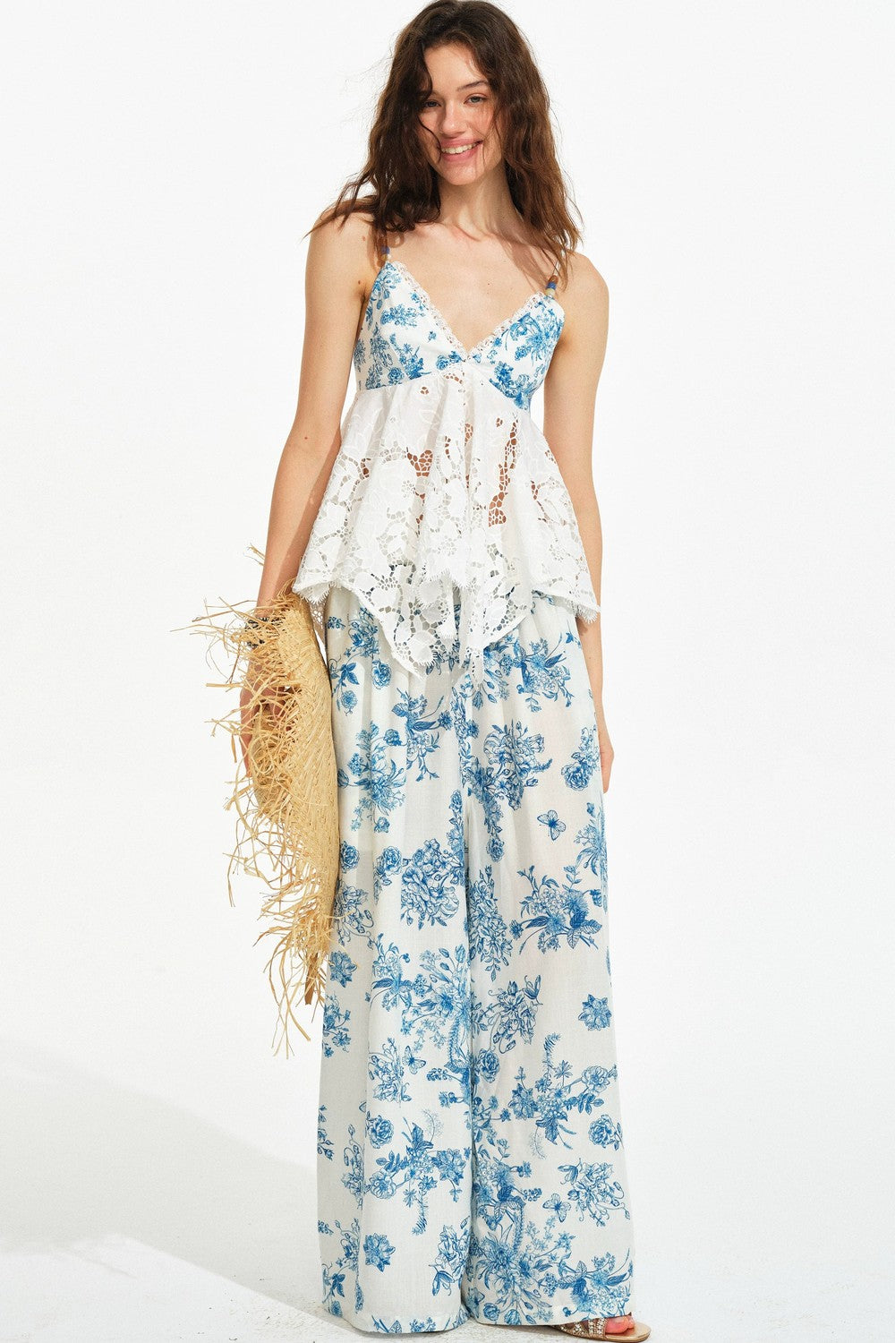 French Hand-Painted Tencel Lace Set-Up