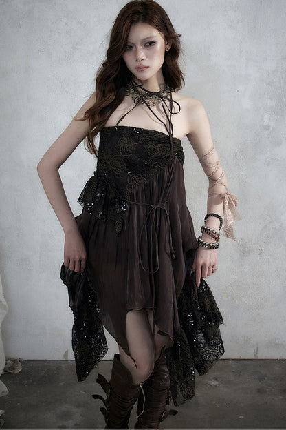 Romantic Lace Chiffon Skirt