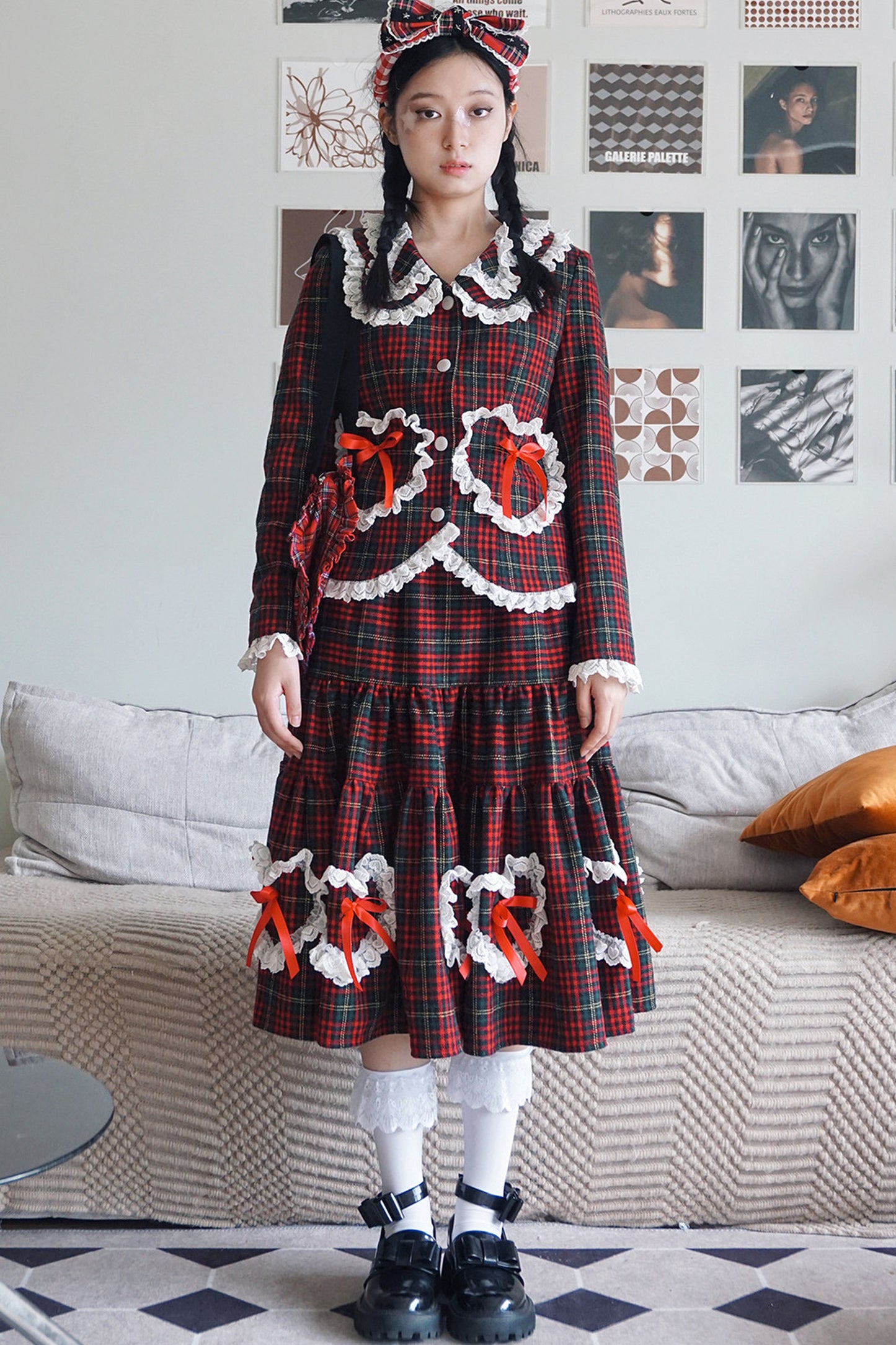 Showa Retro Woolen Skirt