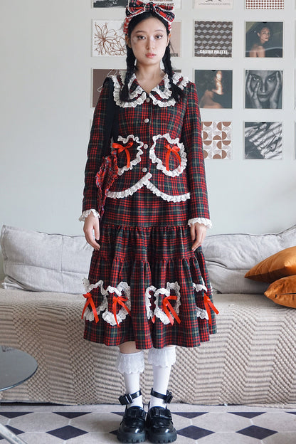 Showa Retro Woolen Skirt