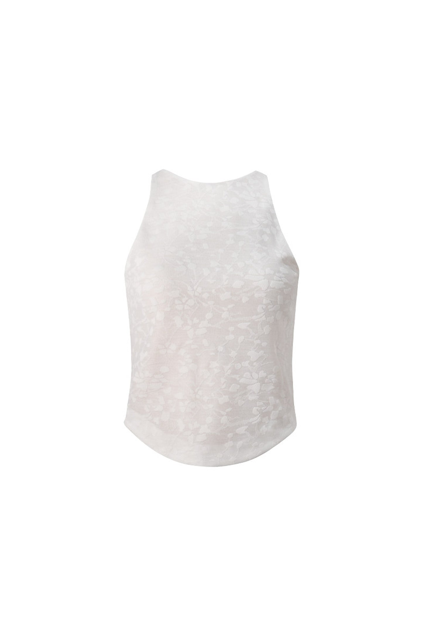 Lace Jacquard Tank Top and Skirt Set-Up