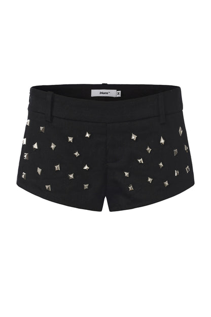 Handmade 3D Rivet Hot Pants