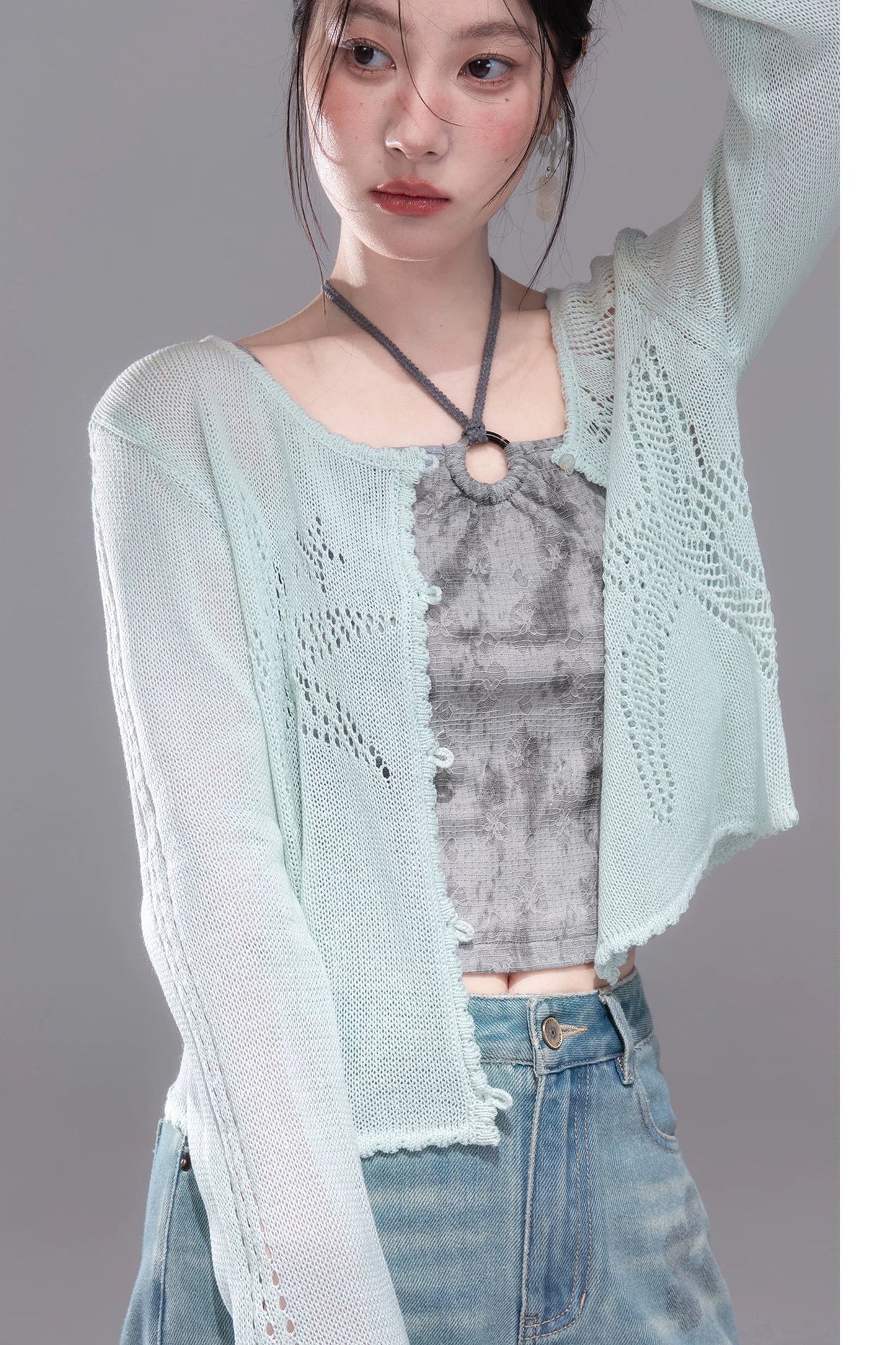 Seestern-Strickjacke