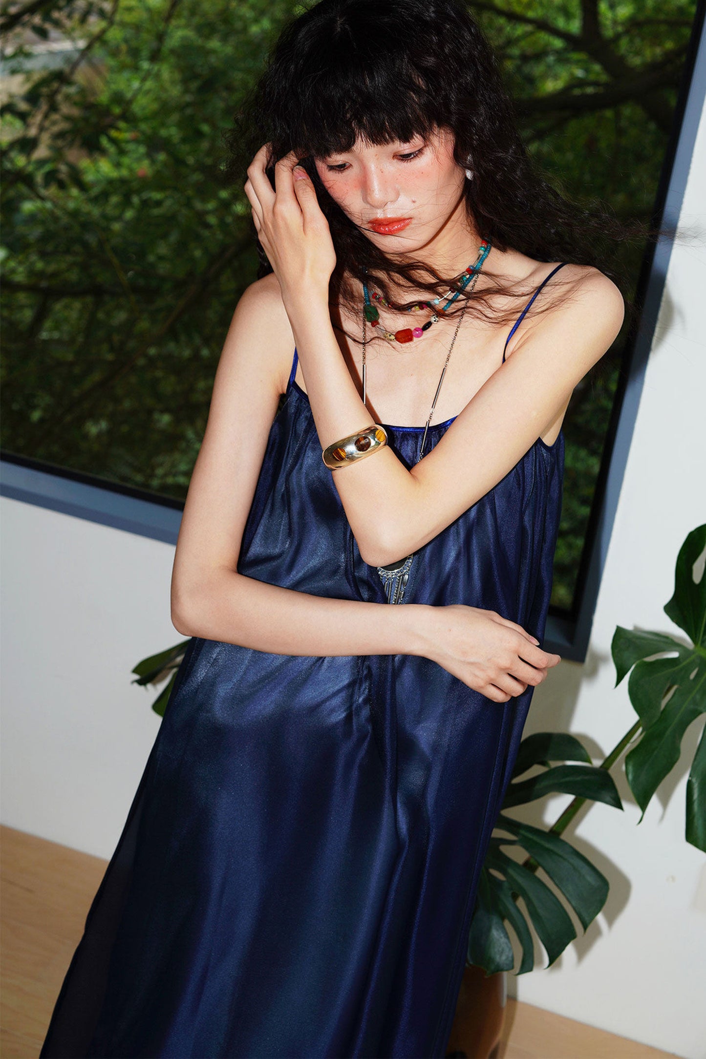 Pearlescent Gauze Dress Set