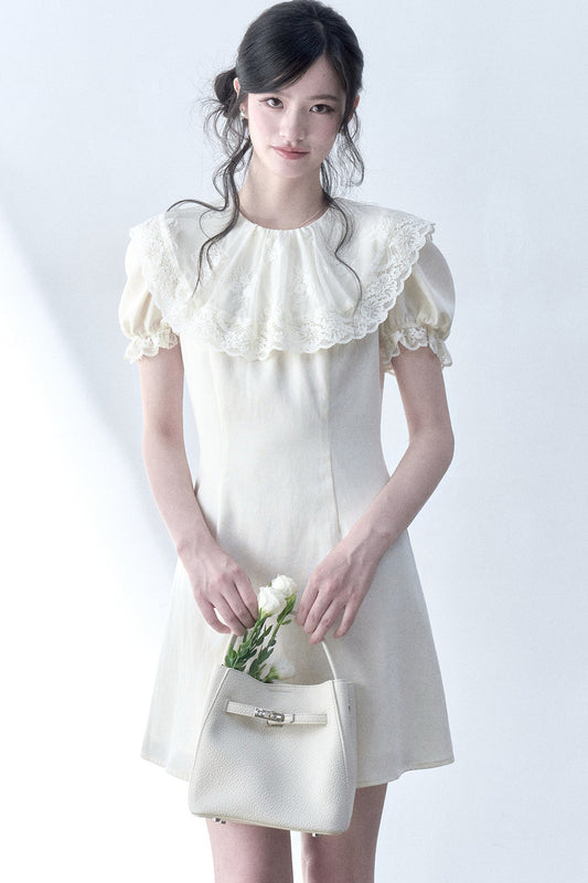 Vanilla Lace Doll Collar Dress