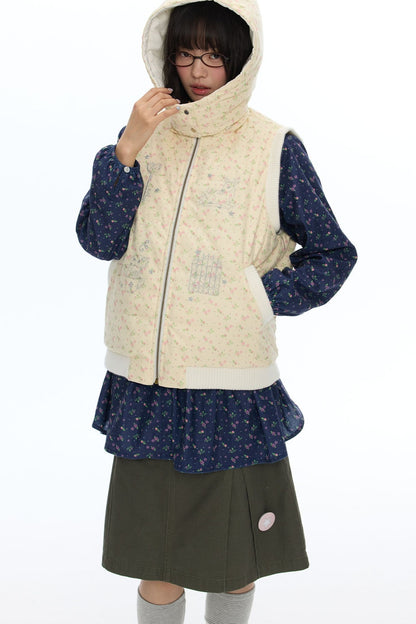 Reversible Cotton Padded Gilet