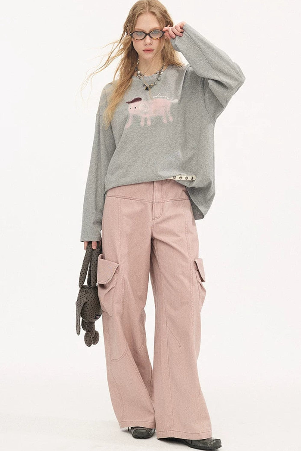 Vintage Washed Pocket Cargo Pants