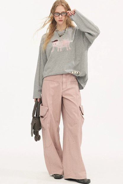 Vintage Washed Pocket Cargo Pants