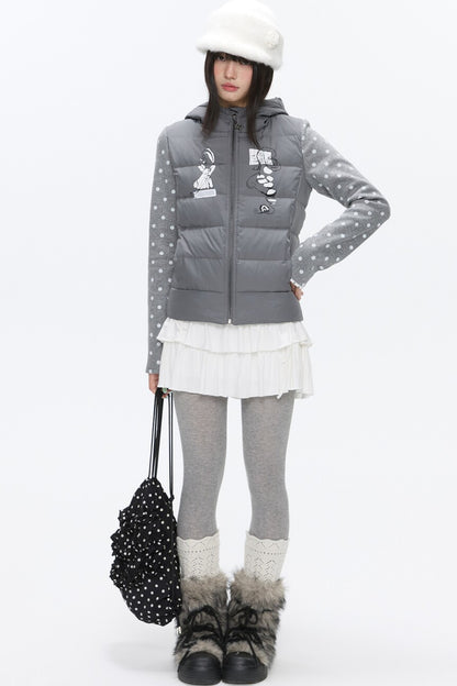 Bear Ears White Duck Down Jacket