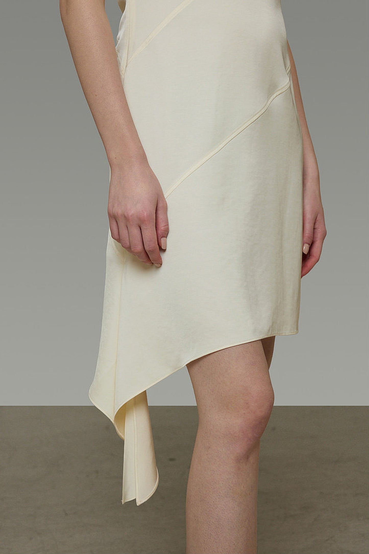 Irregular Hem U-Neck Dress
