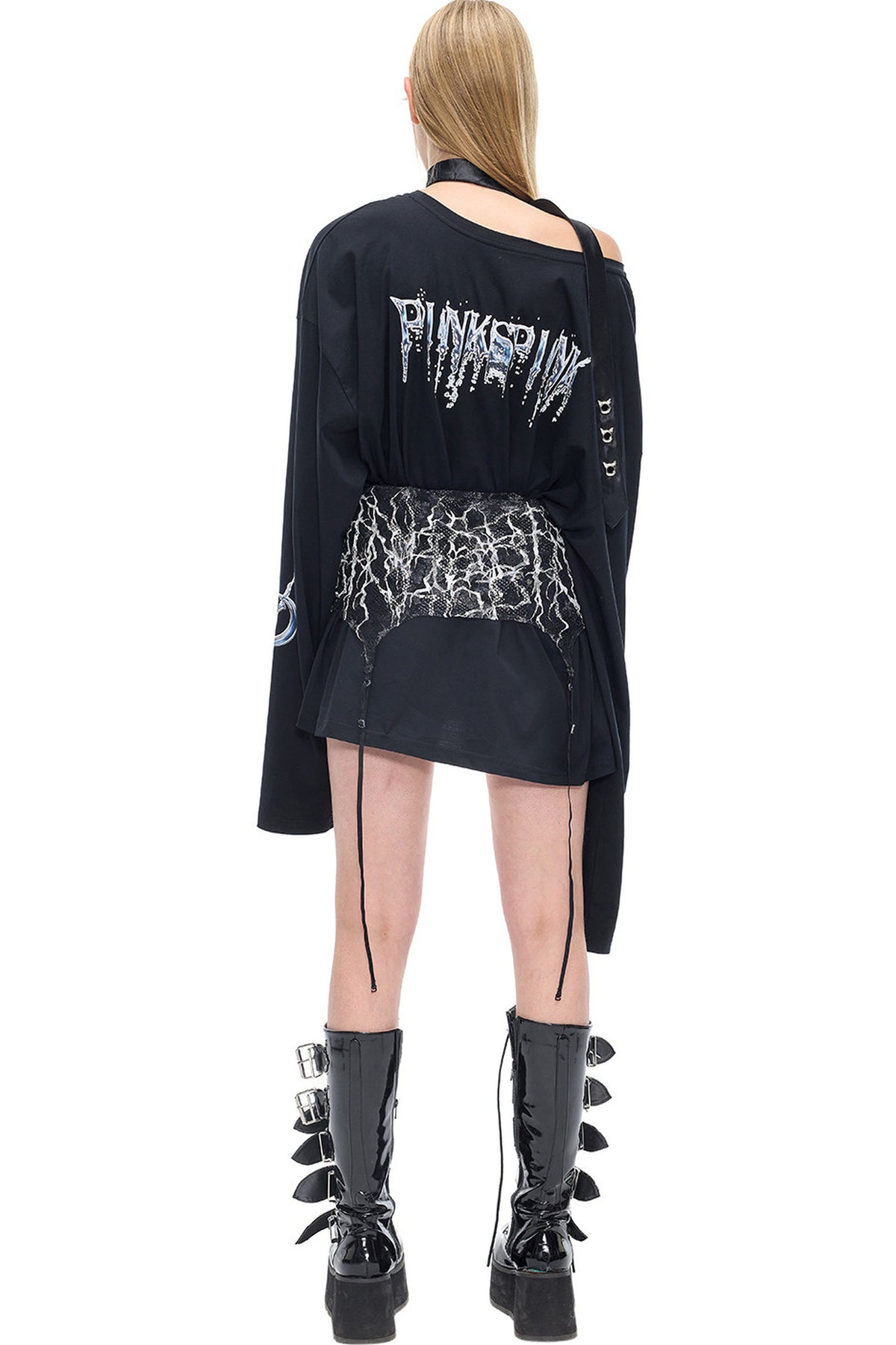 Thorn Punk Lace Tube Top