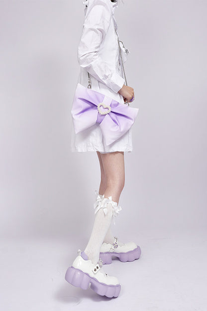 Gradient Bowknot Shoulder Bag