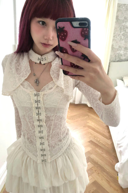 Elegant Lace Corset Top