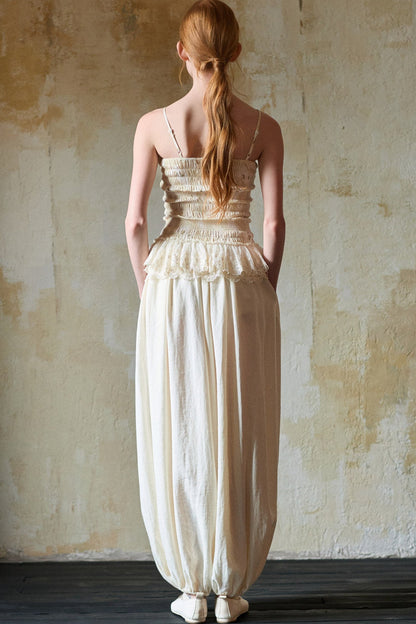 Silk Embroidered Lace Camisole