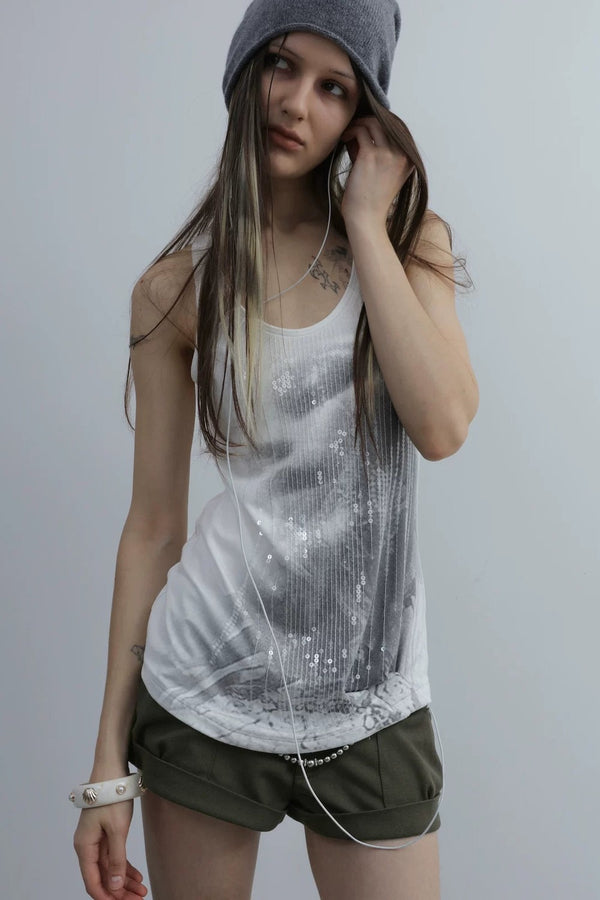 Millennial Hottie Sequin Vest