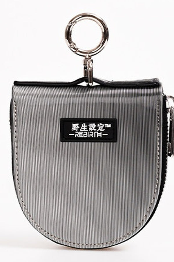 Wild Key Silver Chain Purse
