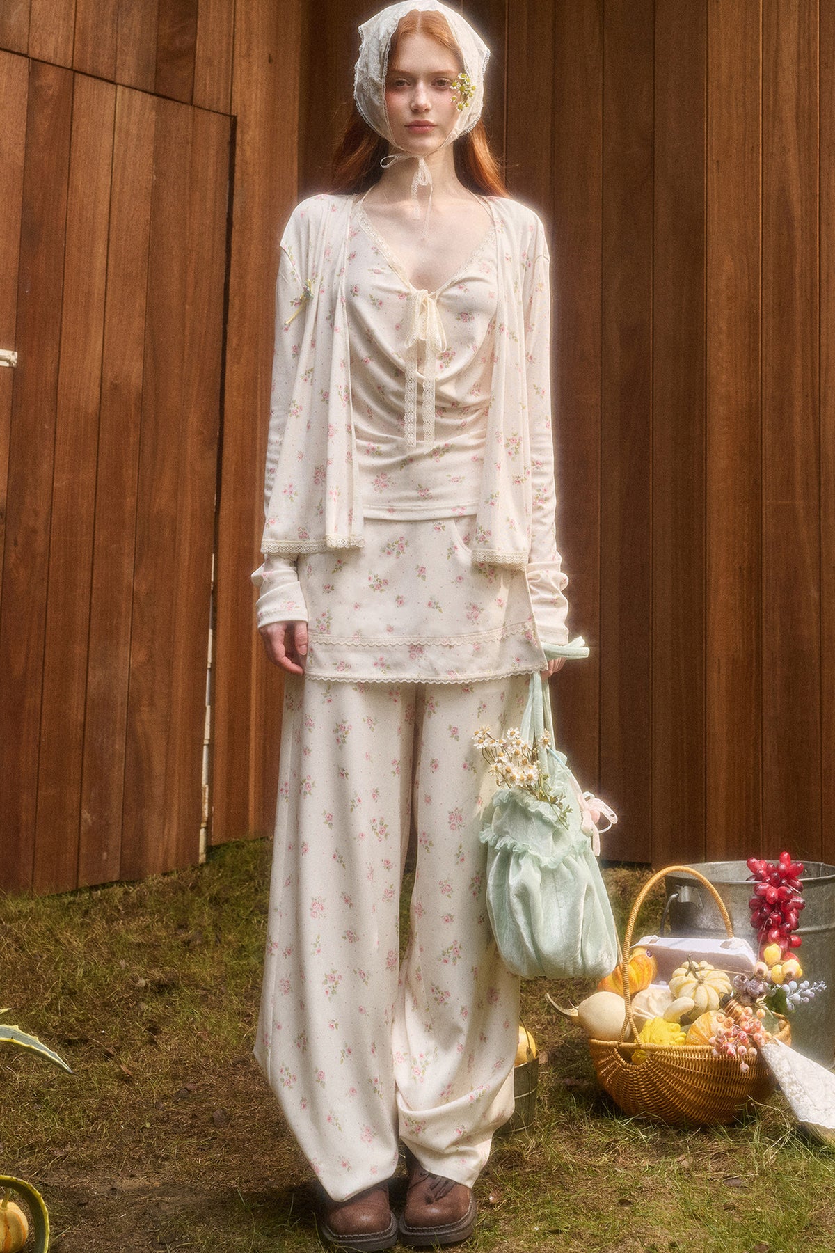 Liberty Style Print Top and Pants Set-Up