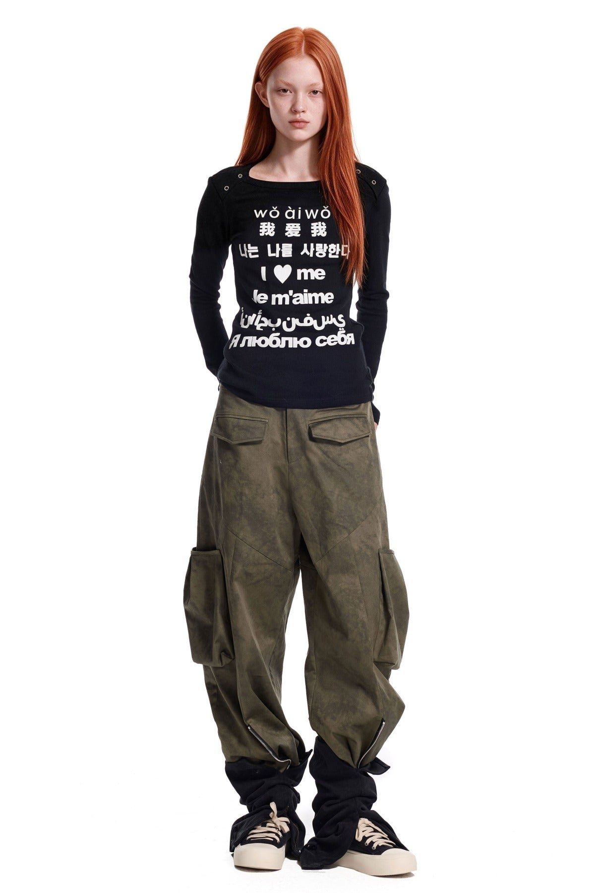 3D Panel Tie-Dye Pants