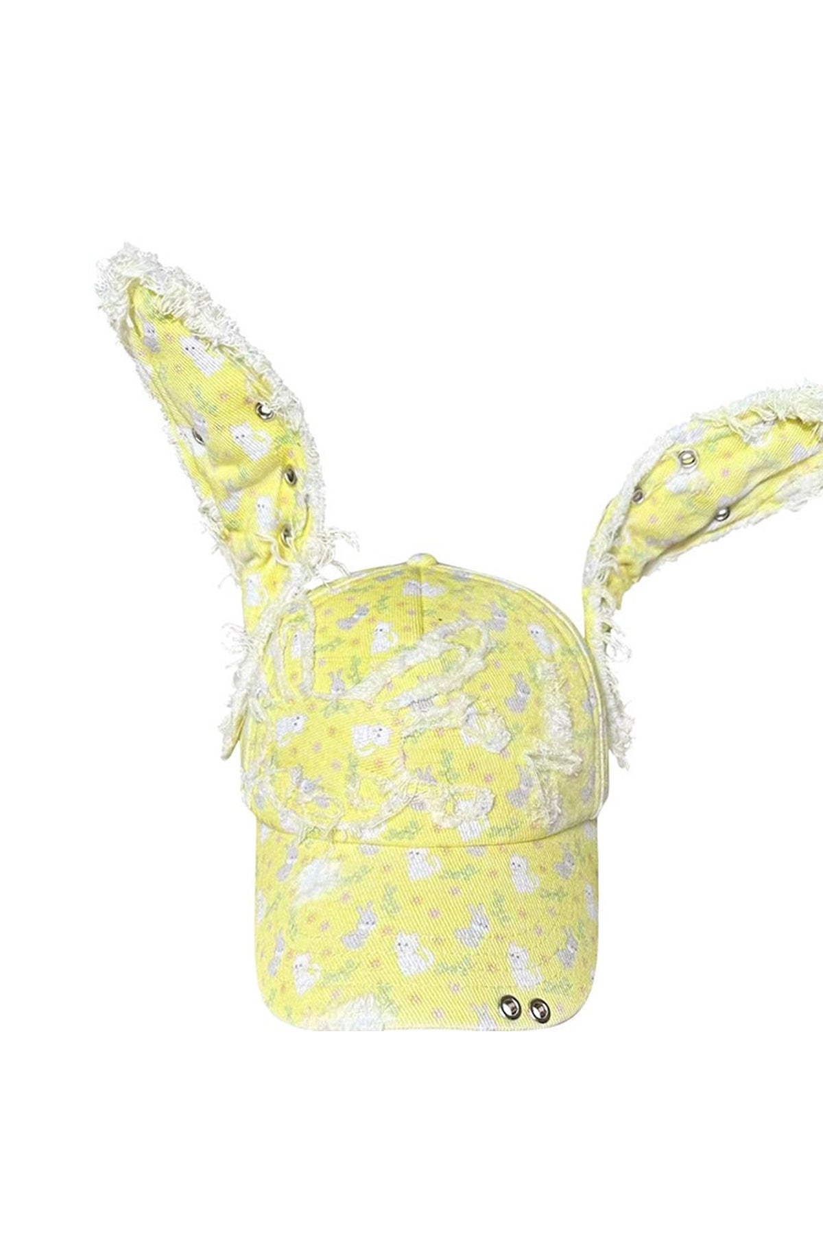 Cat Rabbit Print Bunny Ear Baseball Cap