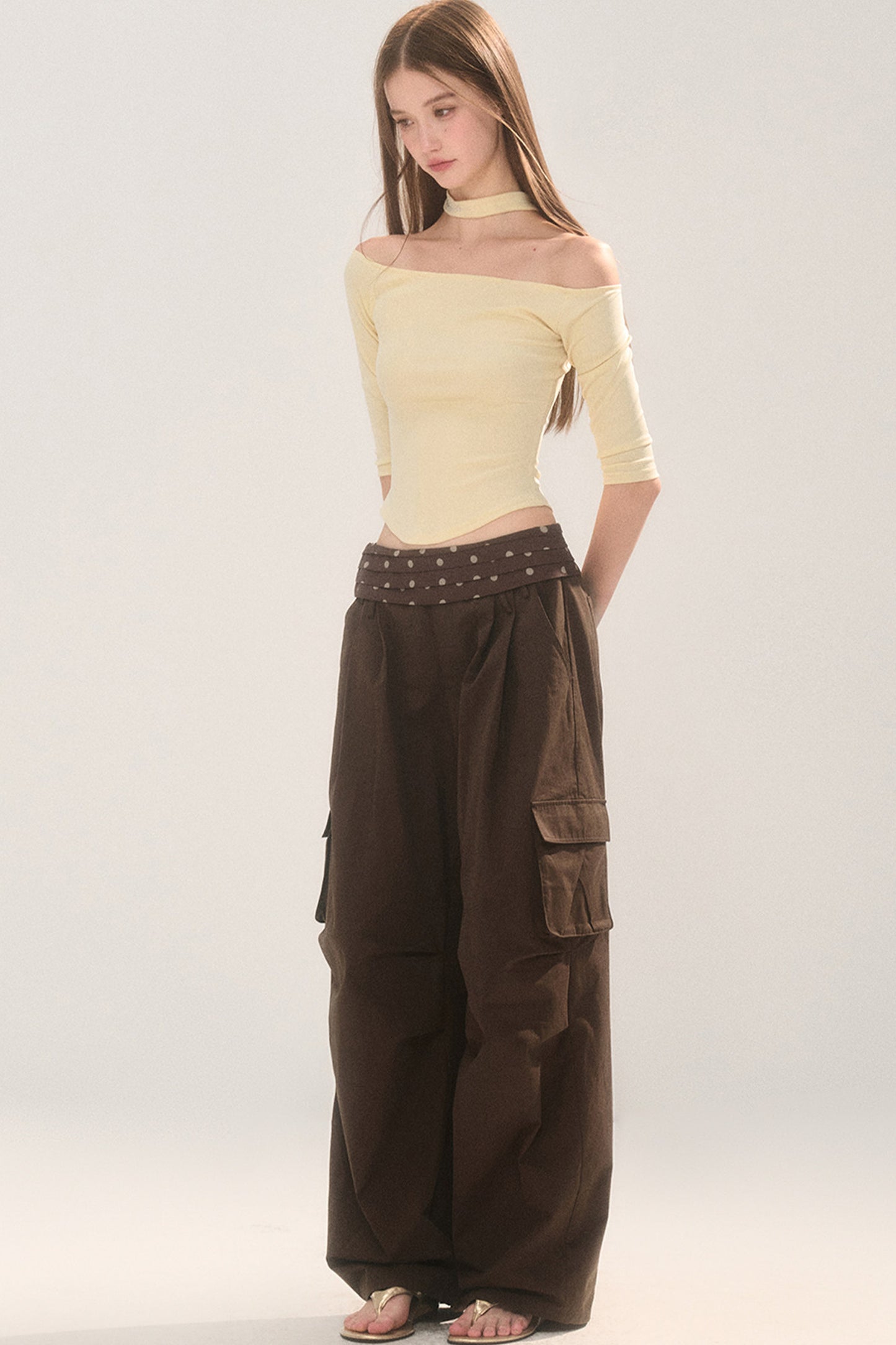 Reversible Stretch Cut-Out T-Shirt