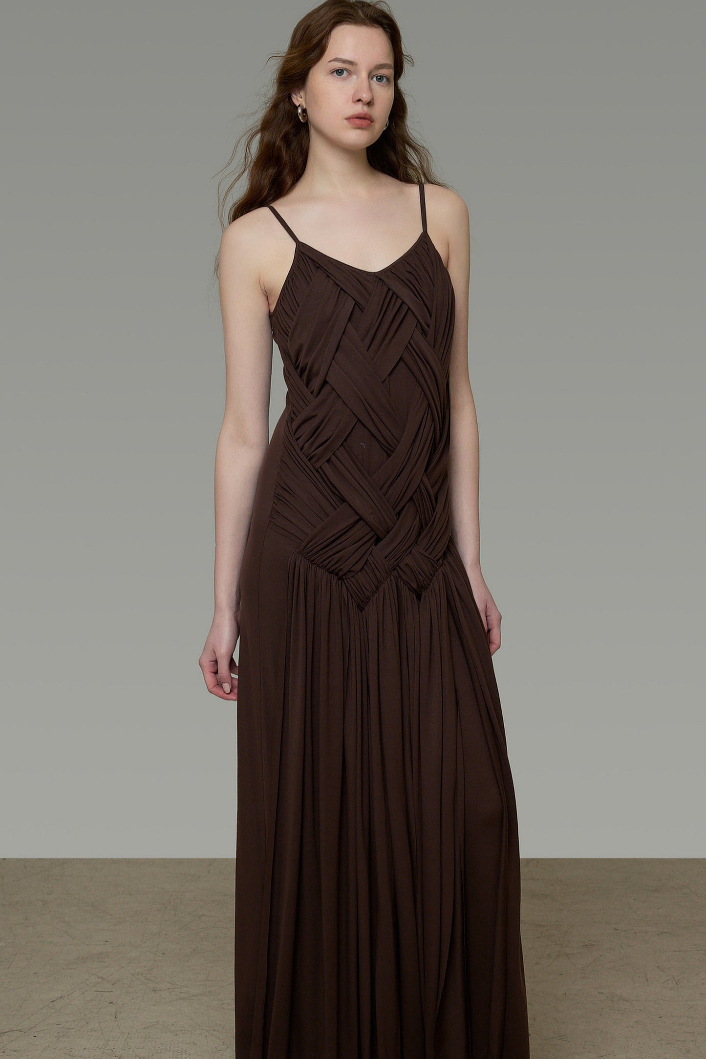 French Knit Spaghetti Dress