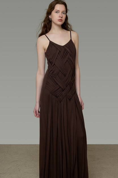 French Knit Spaghetti Dress