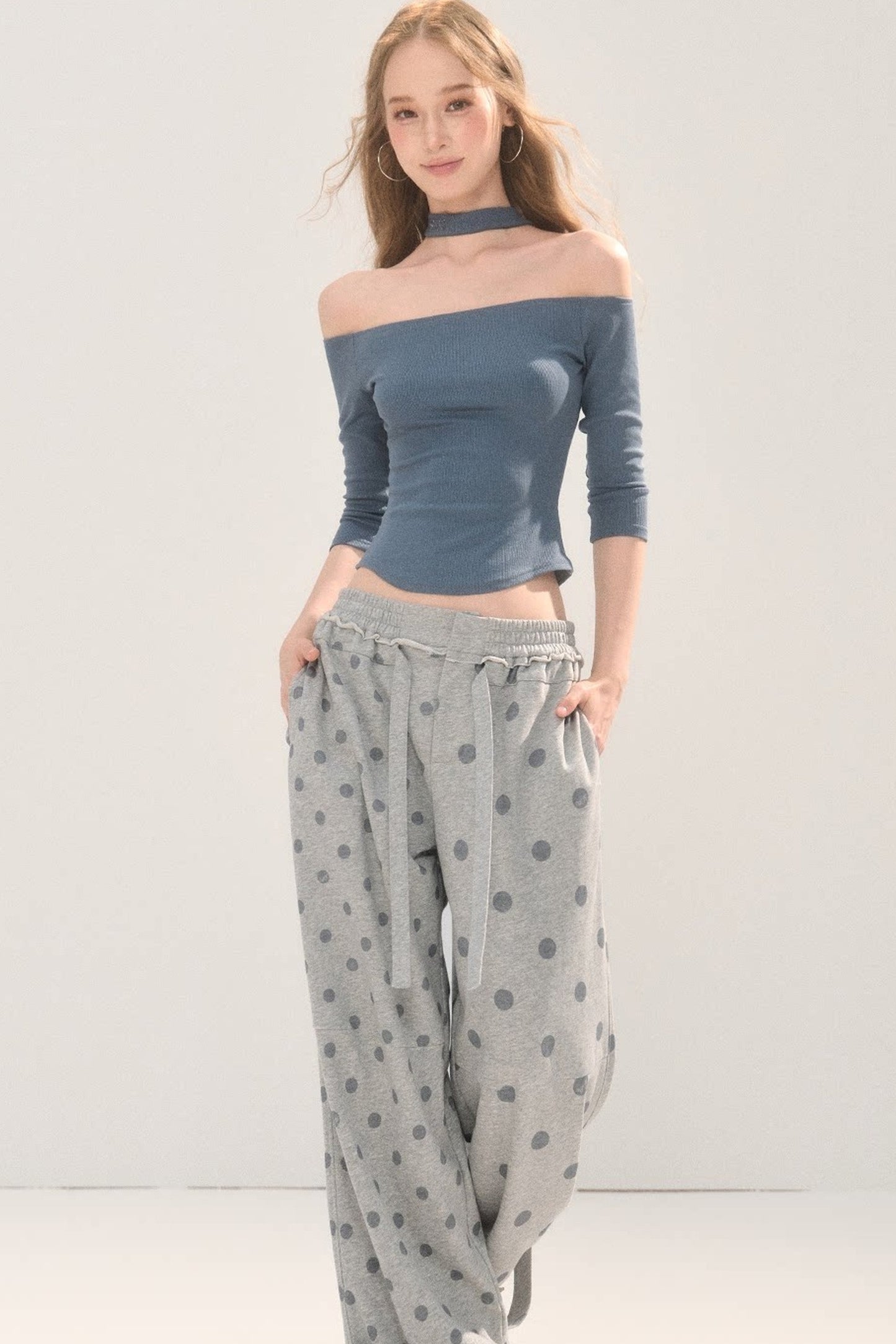 Two-Way Polka Dot Pants