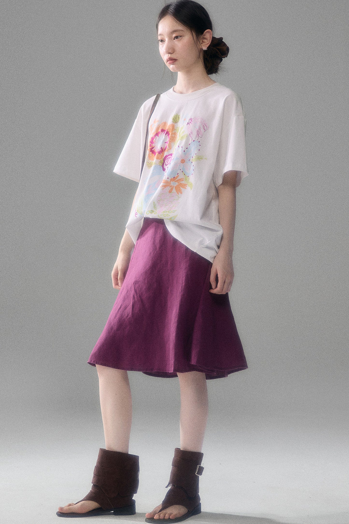 Tencel Linen A-Line Fishtail Skirt