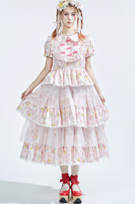 Showa-Era Pink Lolita Dress