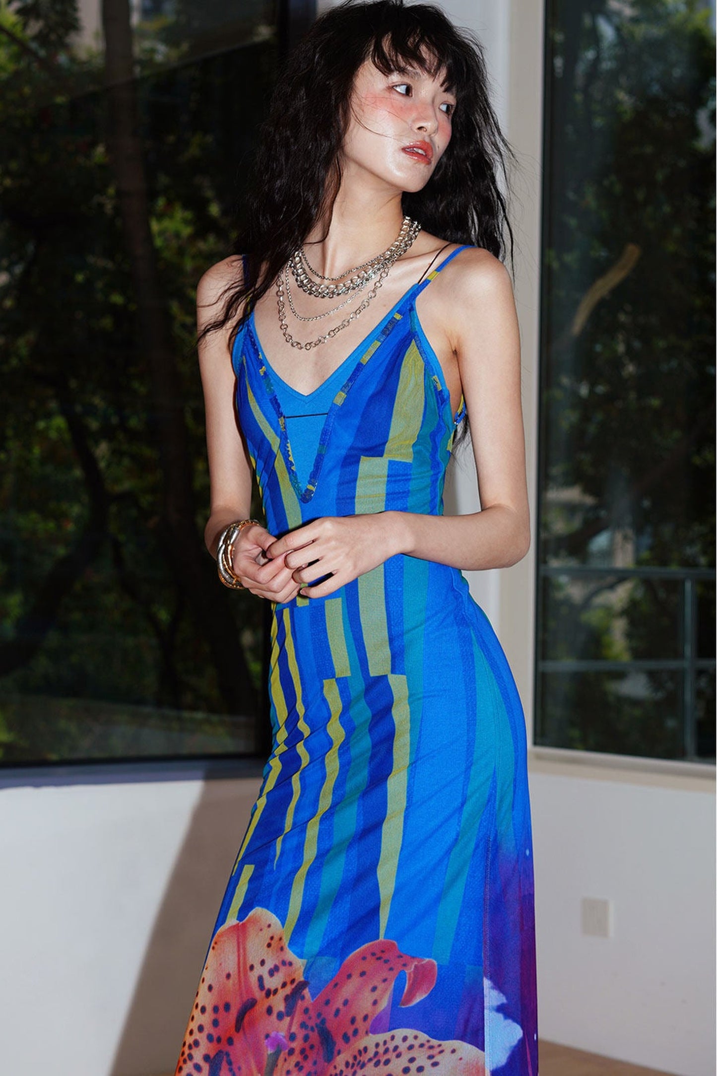 Western Vibe Slim Camisole Dress