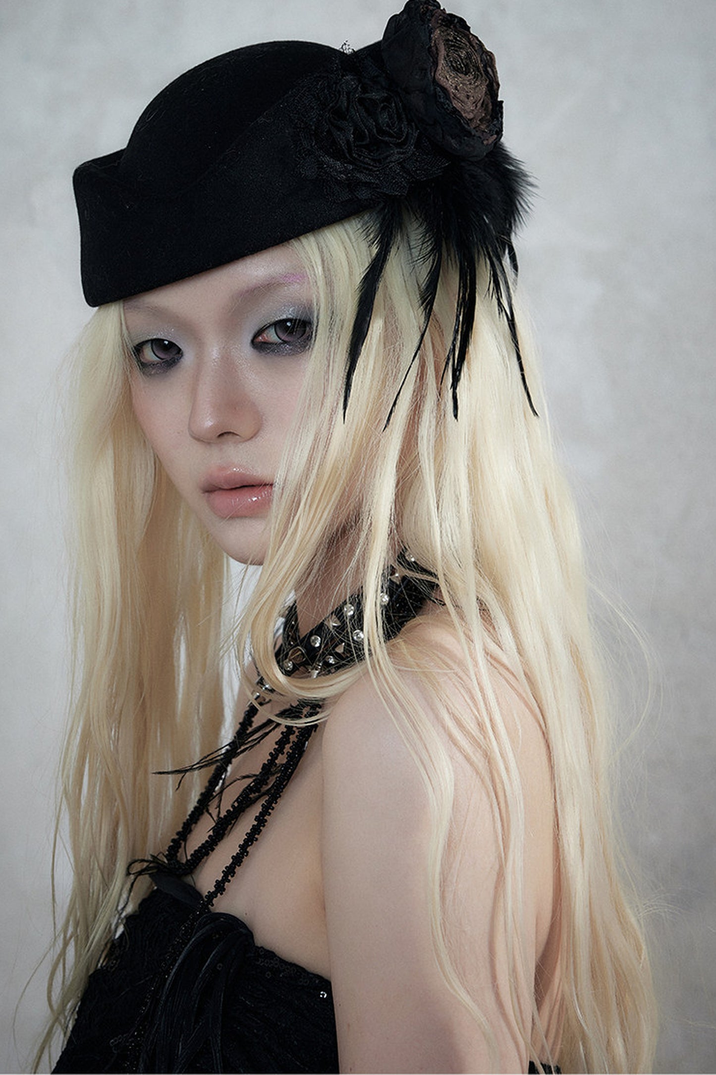 Baroque Lace Wool Beret